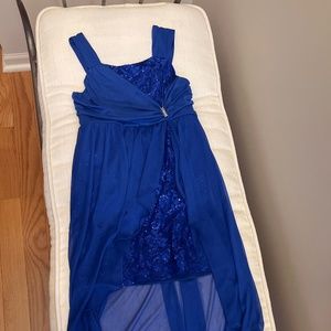 Royal blue formal girl dressy dress
